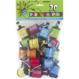 Unique Party 81100 - Party Poppers, Pack of 20