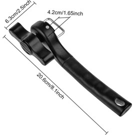 GUOYOU Tin Opener, Manual Can Opener, Can Openers That Work with Non-Slip Handle and Ergonomic Large Turning Knob, Smooth Edge, Heavy Duty Tin Openers for Arthritis Hands, Perfect Kitchen Tool, Black