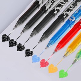 kdasdiu 8 Erasable Pens 5 Colors Eraser Pen Rub Out Pens with Rubbers on the End, Erasable Pen with Eraser Gel Pens Rub Out Gel Ink Eraser Pens for Kids Adults Writing Stationary School Supplies