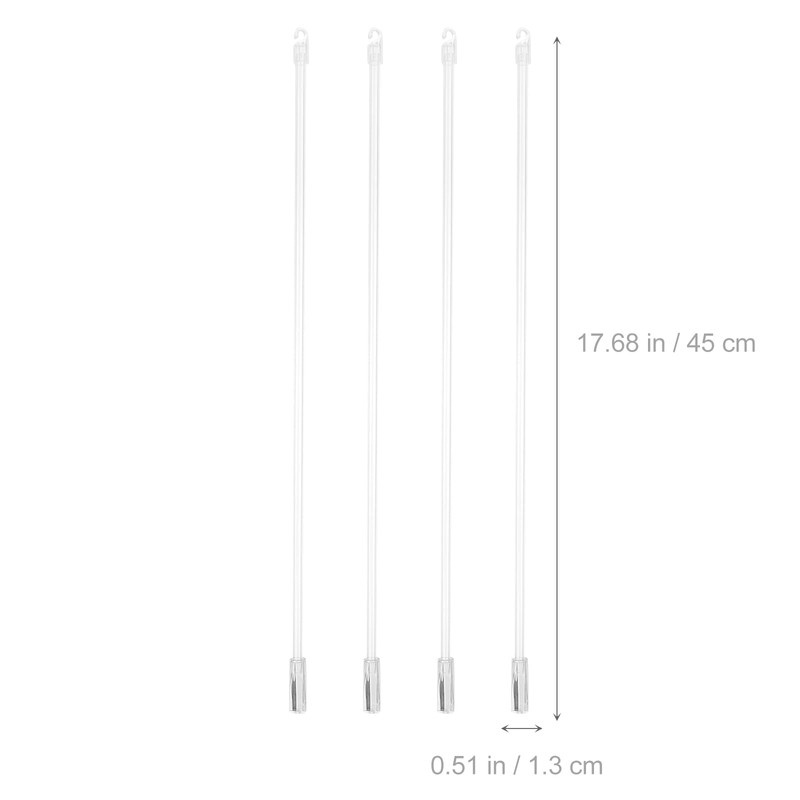 Angoily 8pcs Vertical Blind Wand Plastic Blind Opener Long Window