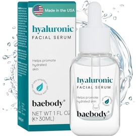 Baebody Hyaluronic Acid Serum for Face, Professional Anti-Aging Topical Facial Serum w Vitamin C  Vitamin E, Reduces Wrinkles  Fine Lines for Radiant 