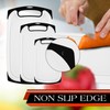 Kitchen Plastic Cutting Board Set - Dishwasher Safe Non-Slip Cutting
