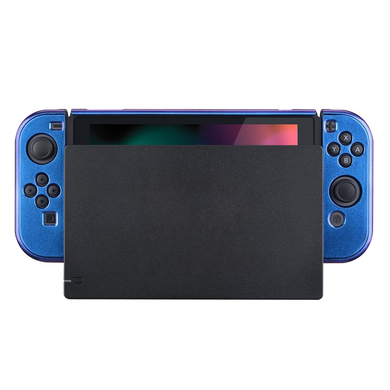 eXtremeRate Glossy Back Cover for PlayVital Switch Console, NS Joycon