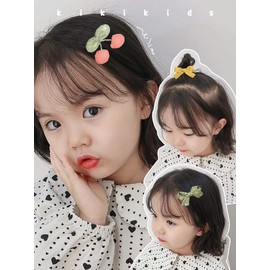 BIANHUAN Girl’s Hair Clips 5-piece Set, Ribbon, Hair pin, Cute, Stylish, Hair Accessories, Barrettes, Birthdays, Weddings, Simple, Solid Color, Present