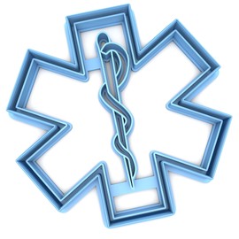 Sweet Prints Inc EMT/EMS Cross Cookie Cutter - Dishwasher Safe