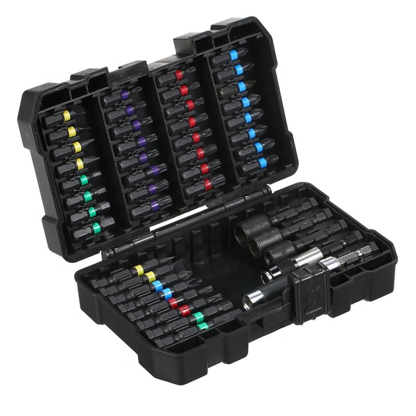 Toeasliving 45PCS Drill Bit Set Screwdriver Bit Set Impact Driver