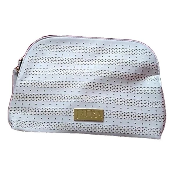 Jafra White Gold Cosmetic Bag with Zipper