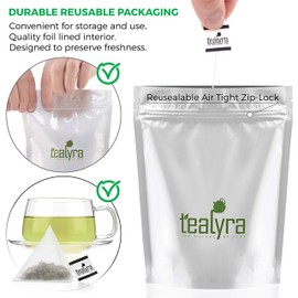 Tealyra - Lullaby - 25 Bags - Nettle - Hemp Leaves - Peppermint - Calming and Relaxing Herbal Loose Leaf Tea - Caffeine-Free - 25 Sachets