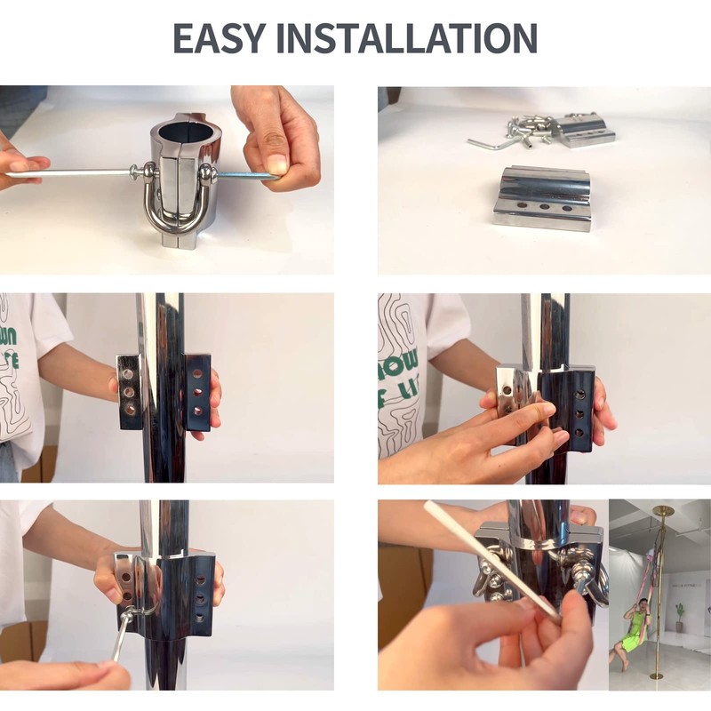 PRIOR FITNESS 45mm Pole Dancing Accessories Aerial Silks Silkii Pole