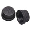 DSDS 30 Pack 1/2" Black Pipe Cap, Rustic Industrial Black