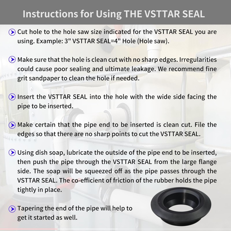 2 Pack 1" Vsttar Flexible Tank Adapter (Bulkhead), Flexible Pipe-to-Tank