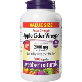 Webber Naturals Vinagre de Sidra de Manzana 2000 Mg con the Mother                                                                                    