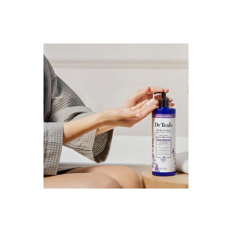 Dr Teal's Crema Corporal con Aceite Escencial de Lavanda, 18