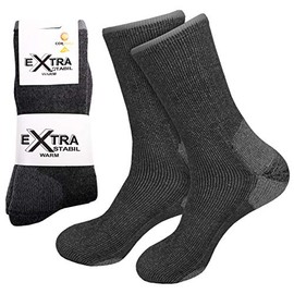 etrado Fashion 1-6 Pairs - Extremely Robust and Warming Full Plush Socks with Alpaca Wool and Cordura® -