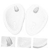 Healeved 3pairs Transparent Forefoot Cushions Anti- Gel Insoles for -flops