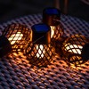 GIGALUMI Solar Hanging Lights for Outdoors, Pack of 8 Flickering