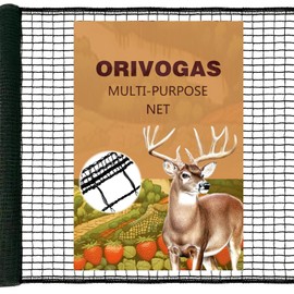 ORIVOGAS Plastic Mesh Fence Deer Fencing 4x25ft,Reinforced Edges,55gsm Heavy Duty Temporary Fence,Ideal for Garden Netting,Animal Barrier,Safety Netting, Fruit Plant Protection, Black