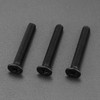 50 Pcs M5-0.8 x 30mm Black Flat Head Machine Screws,