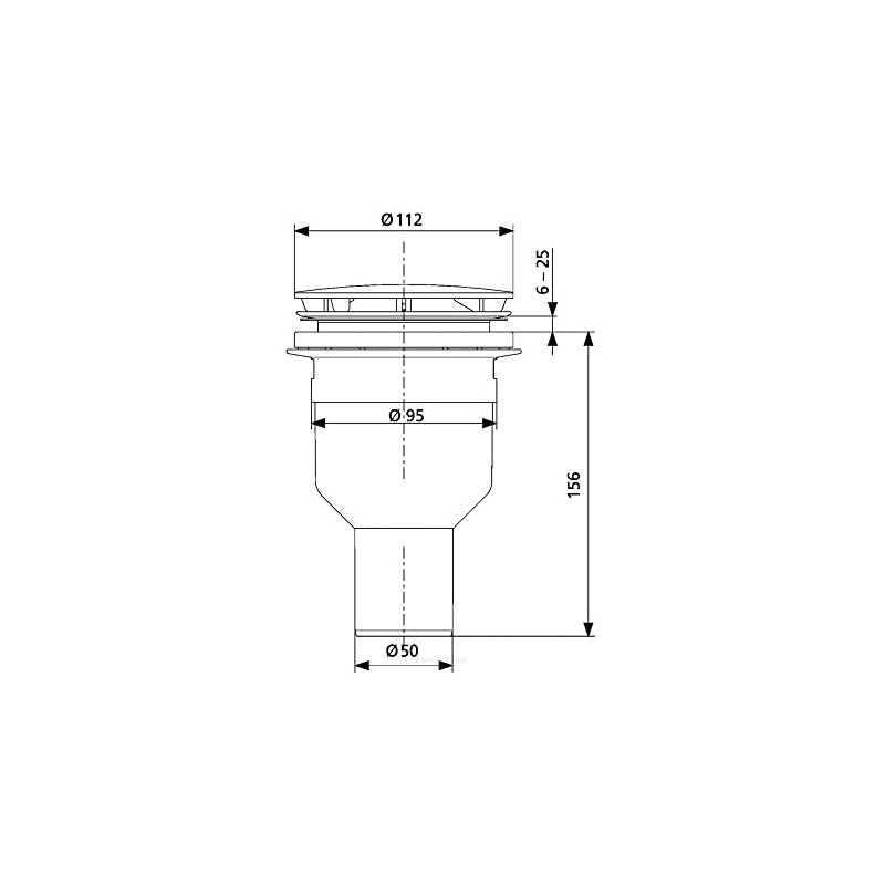 SANIT SHOWER DRAIN 90 MM