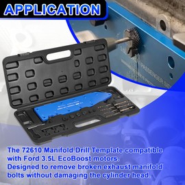YMT 72610 Manifold Drill Template kit Fits for FORD 3.5L Ecoboost Motors