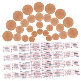 OHPHCALL Portable Toe Finger Bandages 80pcs Round Bandages Breathable Flexible Fabric for Outdoor Travel