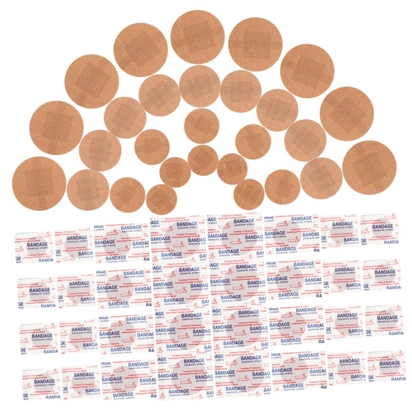 OHPHCALL Portable Toe Finger Bandages 80pcs Round Bandages Breathable Flexible