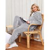 HEEKPEK Fuzzy Pajamas Set for Women Winter Warm Fluffy Loungewear