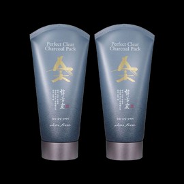 Neshura Nesura Skin Free Perfect Clear Charcoal Pack 120g x 2 / 네슈라 스킨후리 퍼펙트 클리어 숯 팩 120g x 2개