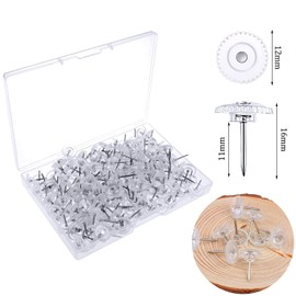 YOUOWO Push Tacks Push Pins 100 Pieces of Push Pins for Fastening, Decorative Nails