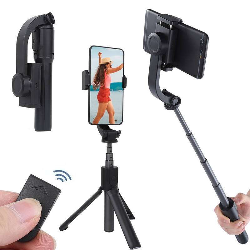 Ballhead Stabilizer Anti‑Shake Tripod Bluetooth Remote Control Selfie Stick for