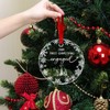 Sportyzen 2025 Christmas Ornament Our First Christmas Engaged Crystal Glass