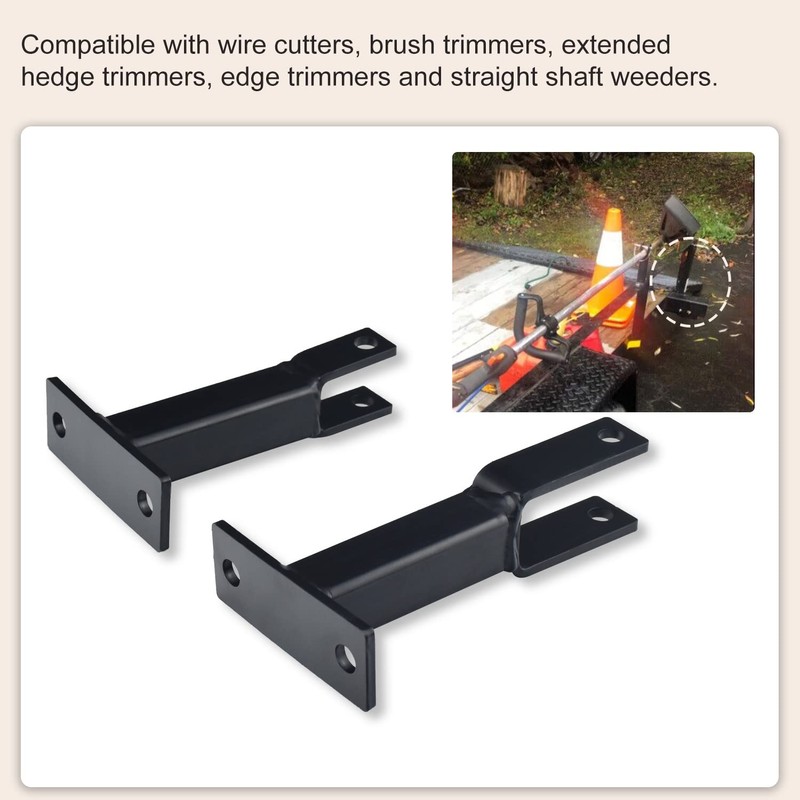 AMTHKNO Heavy Duty Weed-Eater Rack Holder Carrier with Lockable Racks