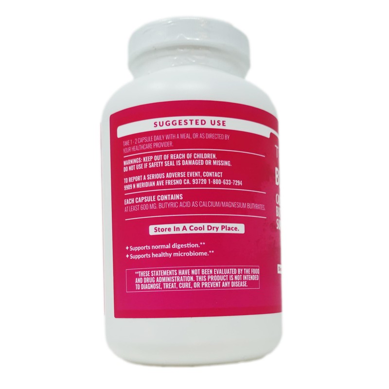Butyrex Calcium/Magnesium Butyrate Complex: 250 Capsules