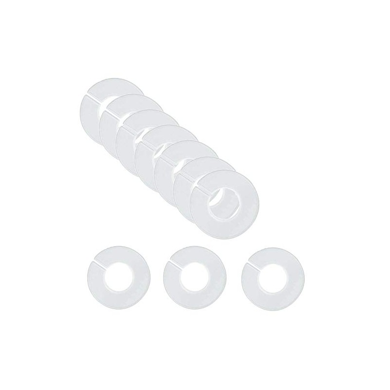 Upstore 20 White Clothes Rack Dividers Round Hangers Closet Dividers