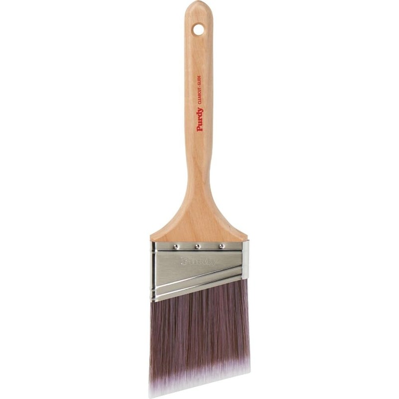 Purdy 3" Angle Sash Firm, Nylon/Polyester Bristle, Paint Brush, Hardwood