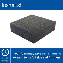 FoamRush 3" x 20" x 30" Charcoal High Density Upholstery Foam Cushion (Upholstery Sheet, Foam Padding, Seat Replacement, Chair Cushion Replacement, Square Foam, Wheelchair Seat Cushion) Made in USA