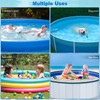 32" Foldable Dog Pool Cover, Round Swimming Pool Cover for