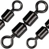 Bead Chain Swivels, High-Speed Double Rolling Swivel Black Stainless Steel