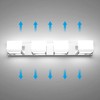 Tipace Dimmable Modern 4 Lights LED Vanity Light for Bathroom