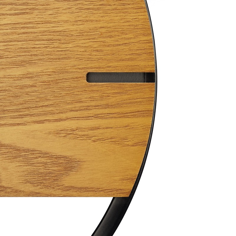 Relaxdays Wall Clock Wood Look Modern Analogue Clock for Kitchen,