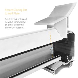 Heavy Duty Self-Supporting Glazing Bar Screw Fixings (5 Bar Pack)