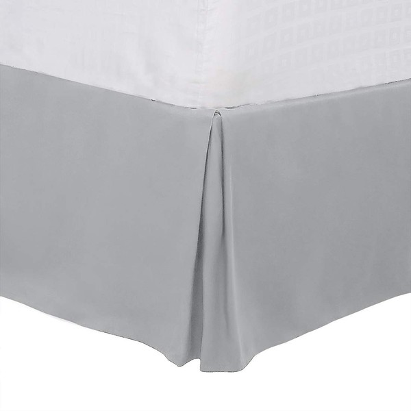 PiccoCasa Twin Size Pleated Bed Skirt, Bed Frame and Box
