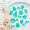 TAINSKY Shell Clay Cutters, Set of 16 Shapes Conch Clay