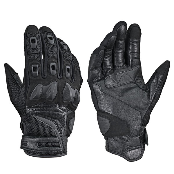 Daytona 61158 Motorcycle Gloves, Spring and Summer, Genuine Leather Palm
