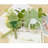 MAFELOE Artificial Corsage Boutonniere, Light Yellow+Champagne, 2 Pieces