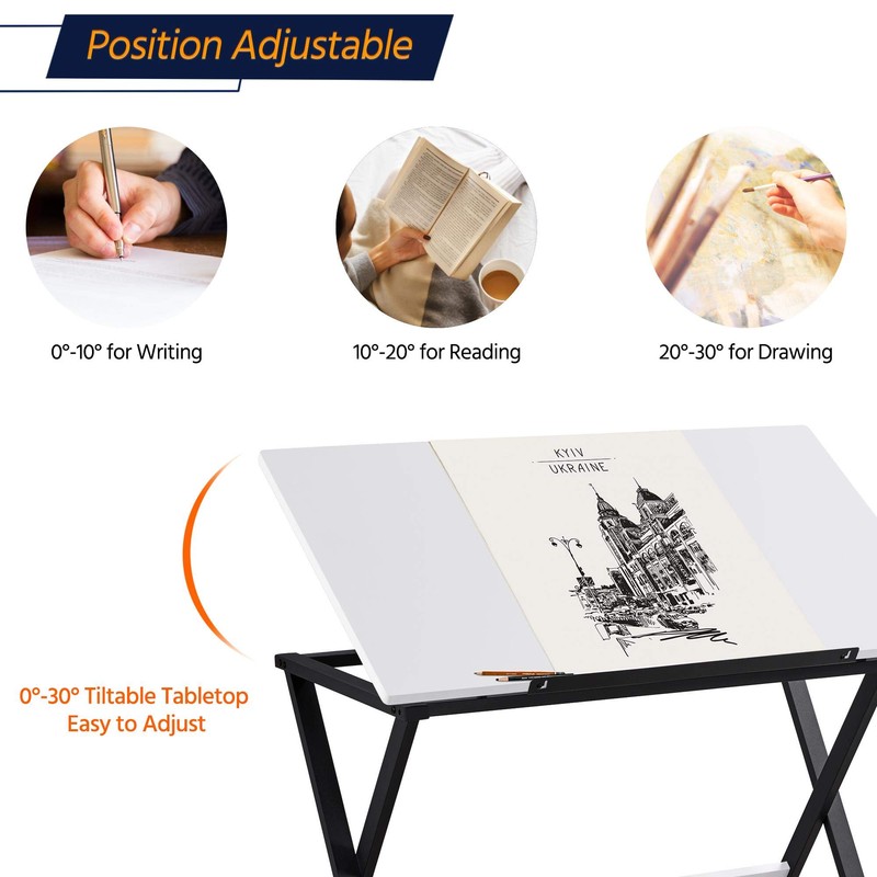 Yaheetech Drafting Table for Artists Art Desk Drawing Painting Studying
