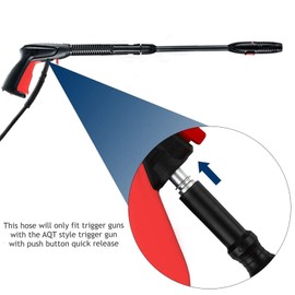 Stone Banks 10m Pressure Washer Hose for Bosch Quick Connect SDS Fittings, High Pressure Hose Accessory for Bosch Aquatak