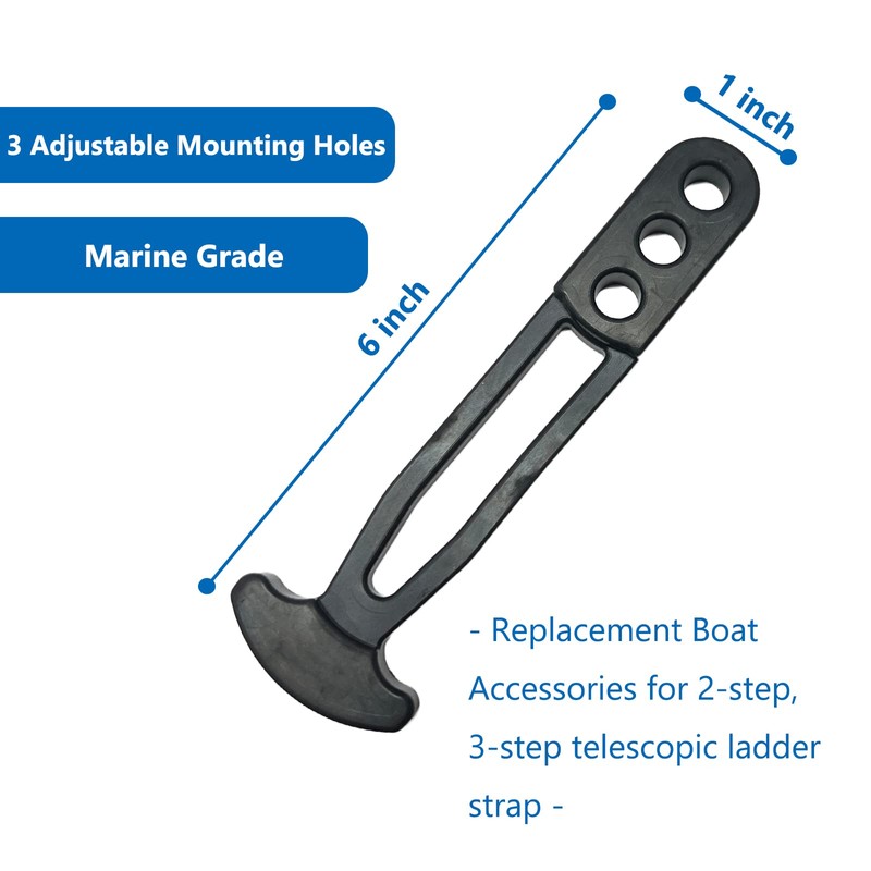 Marine Boat Telescoping Ladder Strap with 3 Adjustable Mounting Holes,
