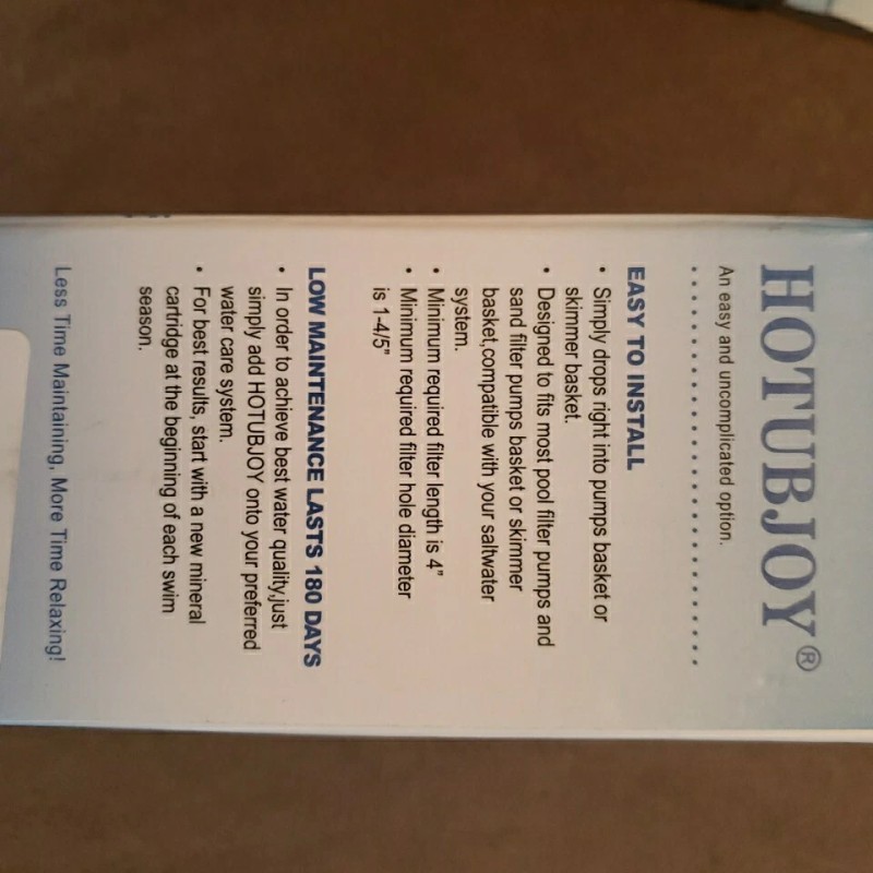 Hotubjoy Mineral Ion Cartridge Sticks 4 Filters Hot Tub Spa