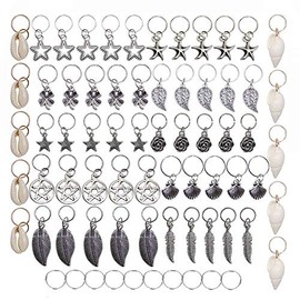 70 gomas para el pelo con cuentas, ideales como accesorios para rastas, anillos con cuentas, elegantes y versátiles, perfectas para desfiles de moda, bodas y ceremonias de graduación.